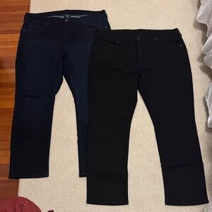 NWOT Two Pairs Men’s True Classic Jeans 38x30 Black and Dark Blue Jeans